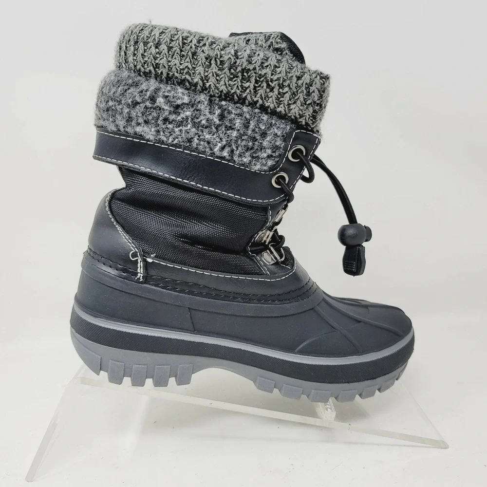 Dream Pairs Girls Boots Sz 13 M Kmonte-1 Winter Black